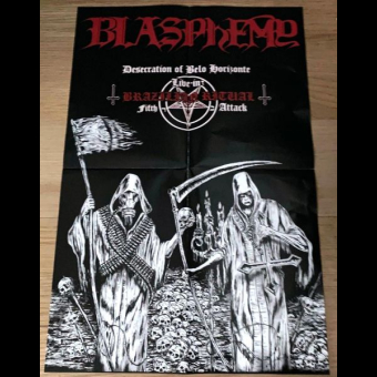 BLASPHEMY Desecration of Belo Horizonte - Live in Brazilian Ritual - Fifth Attack LP BLACK + DVD [VINYL 12
